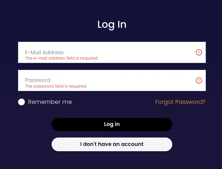 palace-of-chance-casino login page